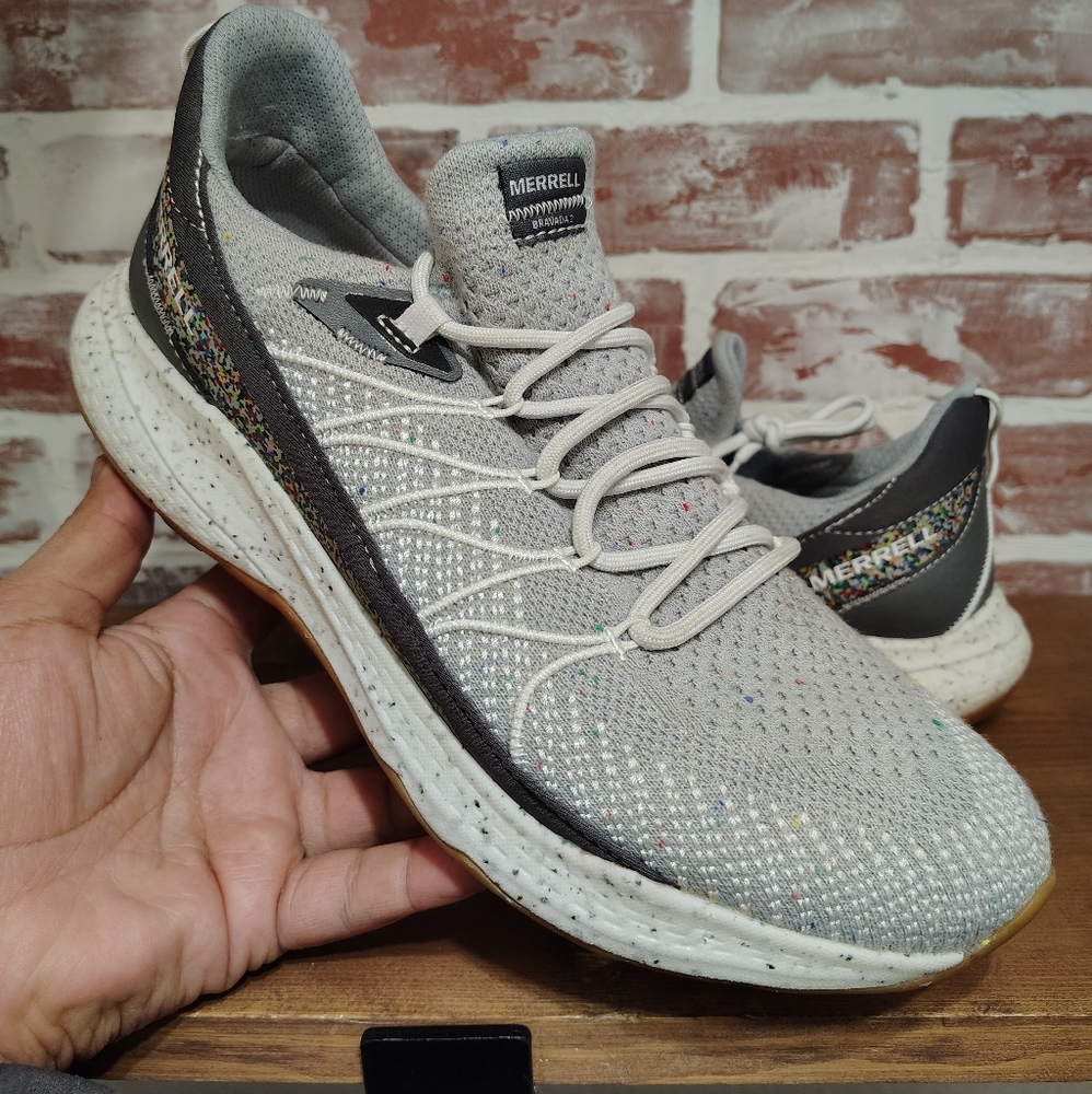 Merrell Bravada 2 Eco Hiking Shoes Women's Sz 11 Gray/White